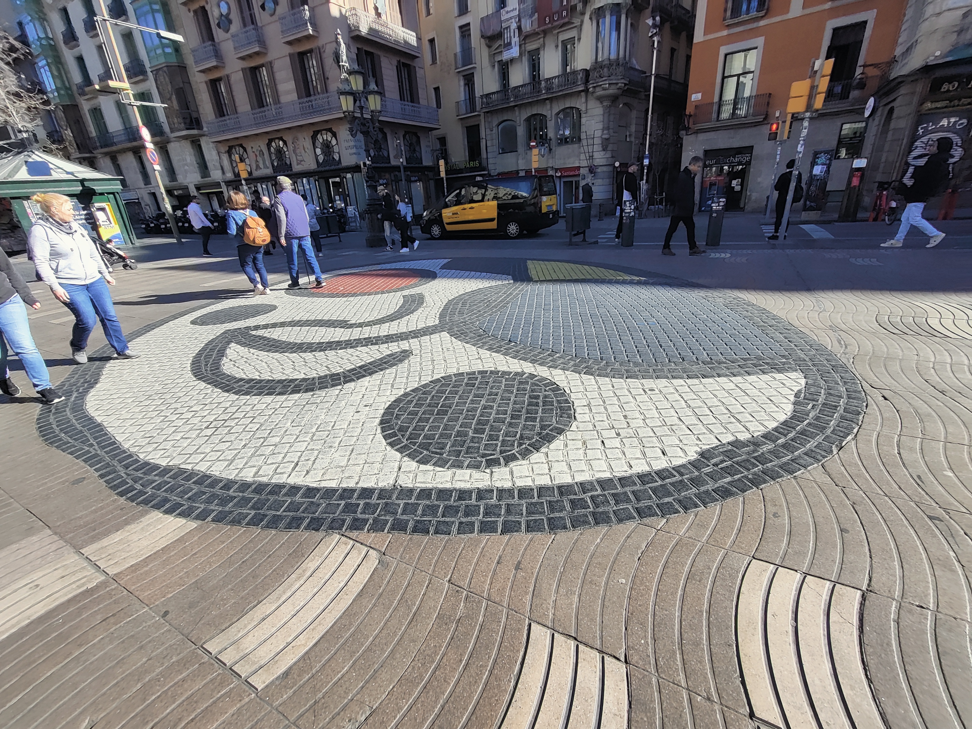 Las Ramblas Mosaic by Joan Miró
